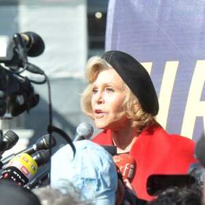Jane Fonda participait pour la deuxième semaine à une manifestation pour le climat devant le Capitole à Washington le 18 octobre 2019 avec le mouvement Fire Drill Fridays. Et pour la deuxième semaine, elle a été arrêtée par la police.