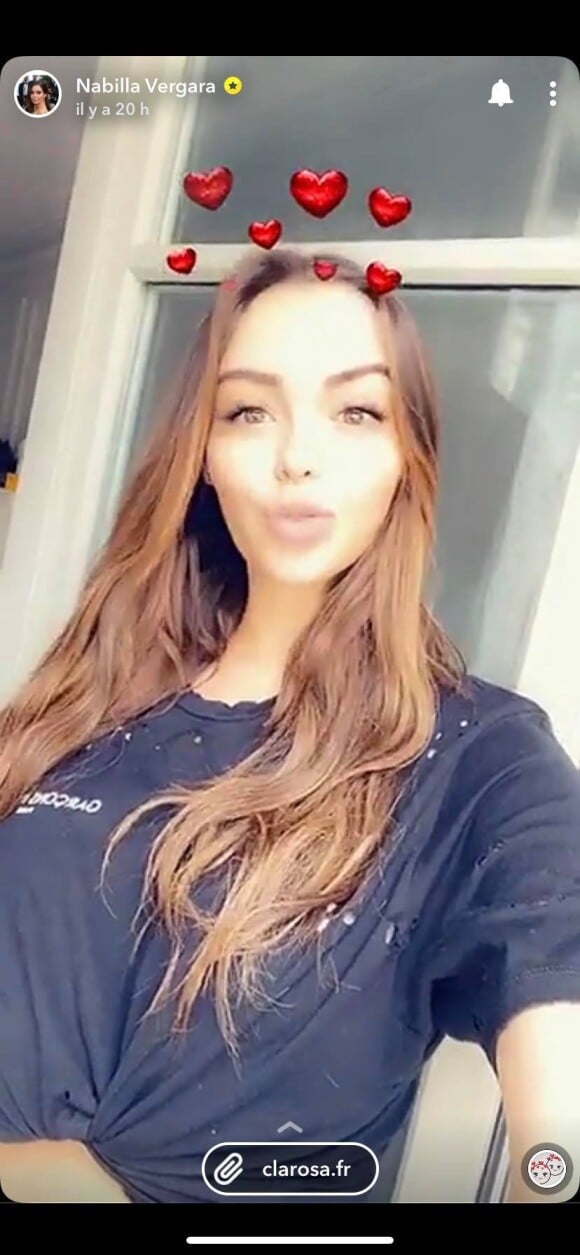 Nabilla sur Snapchat le 26 octobre 2019.