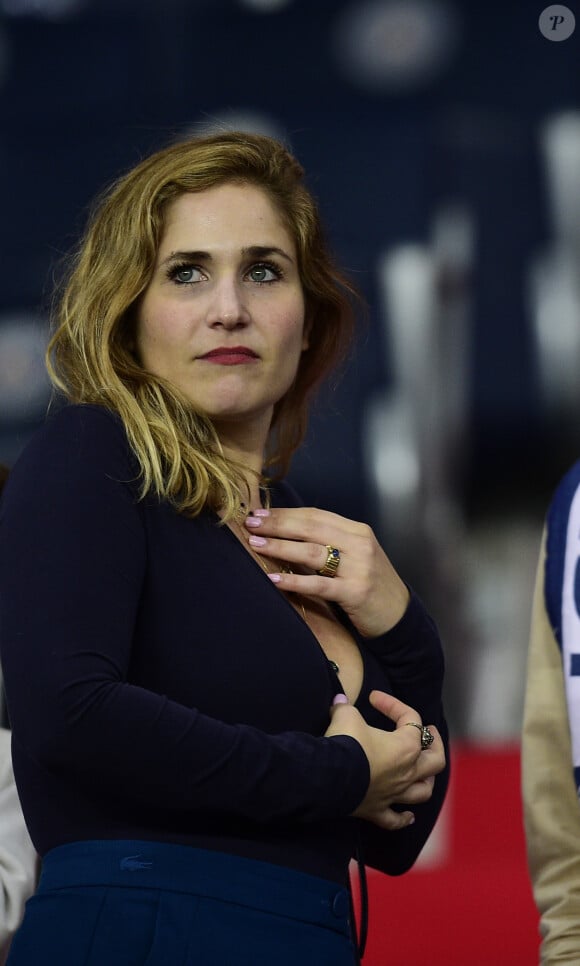 Joséphine Draï dans les tribunes lors du match de Ligue 1 "PSG - OM (4-0)" au Parc des Princes, le 27 octobre 2019.