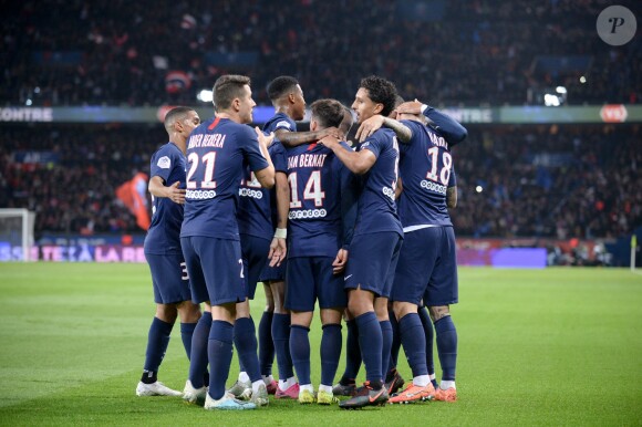 Match de Ligue 1 "PSG - OM (4-0)" au Parc des Princes. Paris, le 27 octobre 2019.