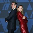 Jon Hamm et Olivia Wilde assistent à la 11ème édition des "Governors Awards" au Hollywood &amp; Highland Center à Los Angeles, le 27 octobre 2019.
