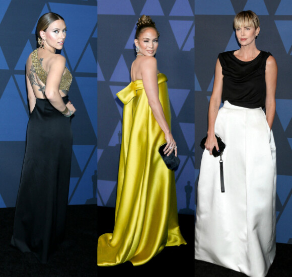Scarlett Johansson, Jennifer Lopez et Charlize Theron ont assisté à la 11ème édition des "Governors Awards" au Hollywood & Highland Center à Los Angeles, le 27 octobre 2019.