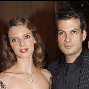 Sylvie Tellier et son ancien mari Camille Le Maux au dîner de l'association Association vie espoir contre le cancer, au château de Versailles, le 5 février 2008