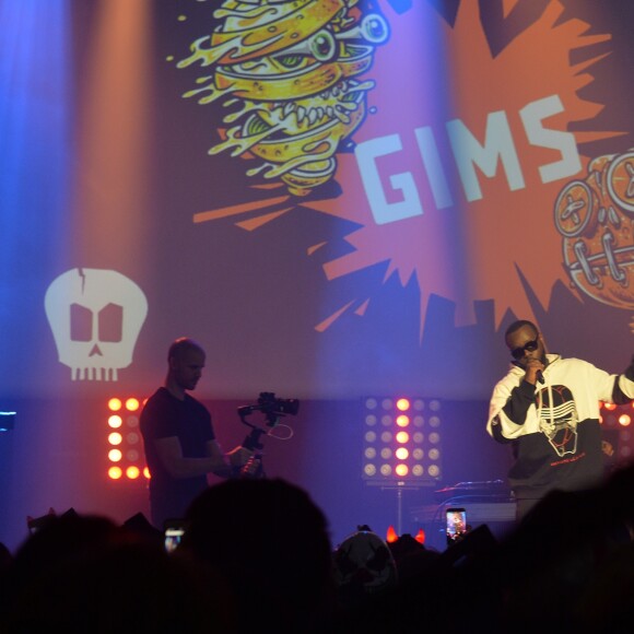 Gims (Gandhi Djuna) - Showcase de Maître Gims pour la soirée de Halloween de Fanta à Paris le 31 octobre 2019. ©Veeren / Bestimage