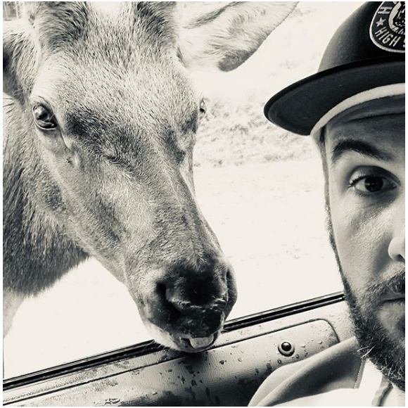 Laurent Ournac au parc Omega, au Canada, le 19 août 2019