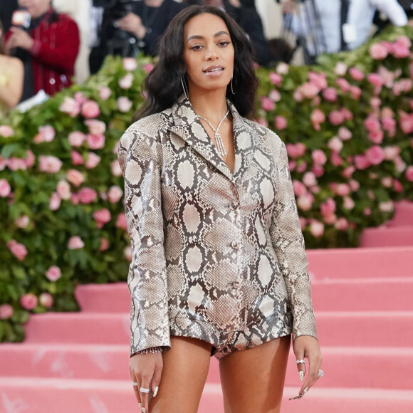 Solange Knowles (habillée par Salvatore Ferragamo) - Arrivée des people à l'after party de la 71ème édition du MET Gala (Met Ball, Costume Institute Benefit) sur le thème "Camp: Notes on Fashion" au Metropolitan Museum of Art à New York, le 6 mai 2019