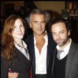  Bernard Henry-Levy, sa fille Justine Levy et Patrick Mill au Café de Flore pour le 20ème anniversaire de "La règle du jeu" à Paris le 30 novembre 2011. 