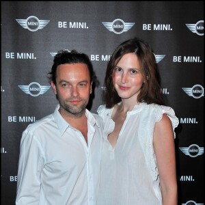 Patrick Mille et Justine Levy à l'inauguration du Mini Brand Store le 30 juin 2010