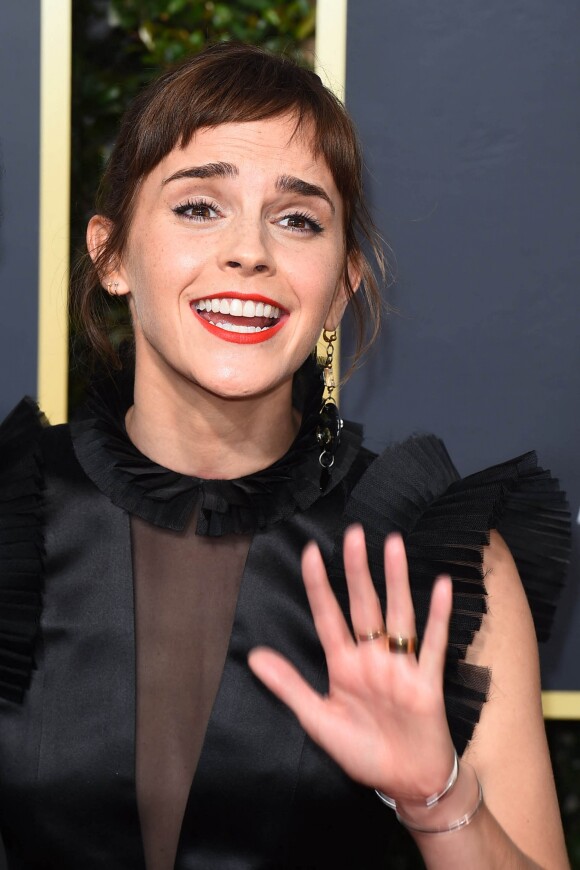 <div>Emma Watson assiste aux 75e Annual Golden Globes Awards, au Beverly Hilton de Los Angeles. Le 7 janvier 2018. @Vince Flores/Startraks/ABACAPRESS.COM</div>
