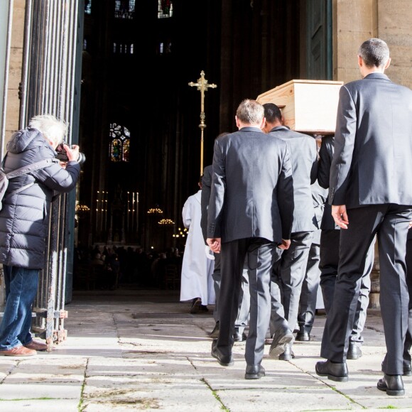 Obsèques de Marie Laforêt en l'église Saint-Eustache à Paris. Le 7 novembre 2019.