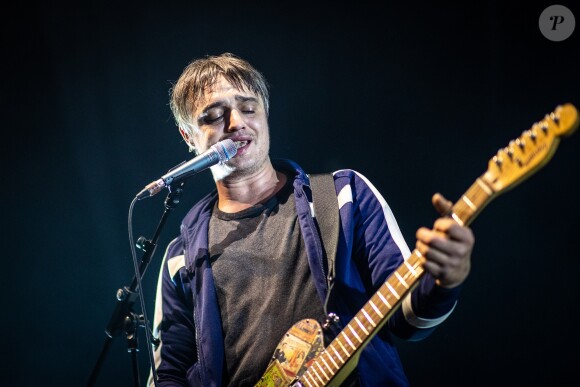 Pete Doherty et son groupe de rock "The Libertines" se produisent en concert à Berlin, le 5 novembre 2019.
