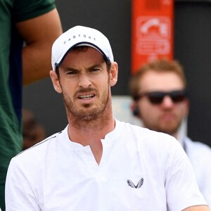 Serena Williams et Andy Murray lors de leur match contre Raquel Kops-Jones et Fabrice Martin à Wimbledon le 9 juillet 2019.