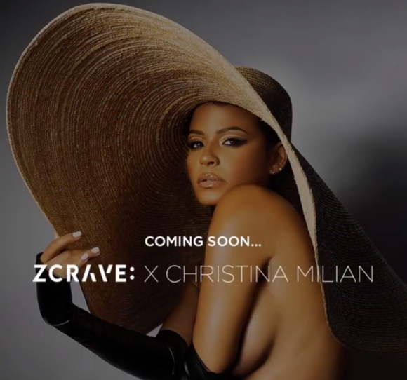 Christina Milian annonce le lancement imminent de sa nouvelle collection de vêtements, en collaboration avec la marque ZCrave. Novembre 2019.