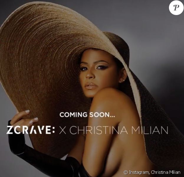 Christina Milian annonce le lancement imminent de sa nouvelle collection de vêtements, en collaboration avec la marque ZCrave. Novembre 2019.