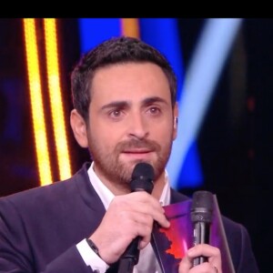 Camille Combal, en larmes dans l'émission "Danse avec les stars 10". TF1. Le 16 novembre 2019.