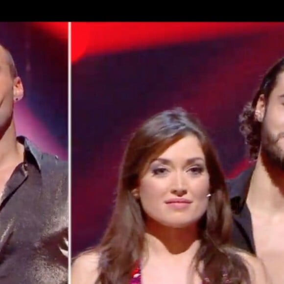 Elsa Esnoult et Anthony Colette, éliminés face à Sami El Gueddari et Fauve Hautot dans l'émission "Danse avec les stars 10". TF1. Le 16 novembre 2019.