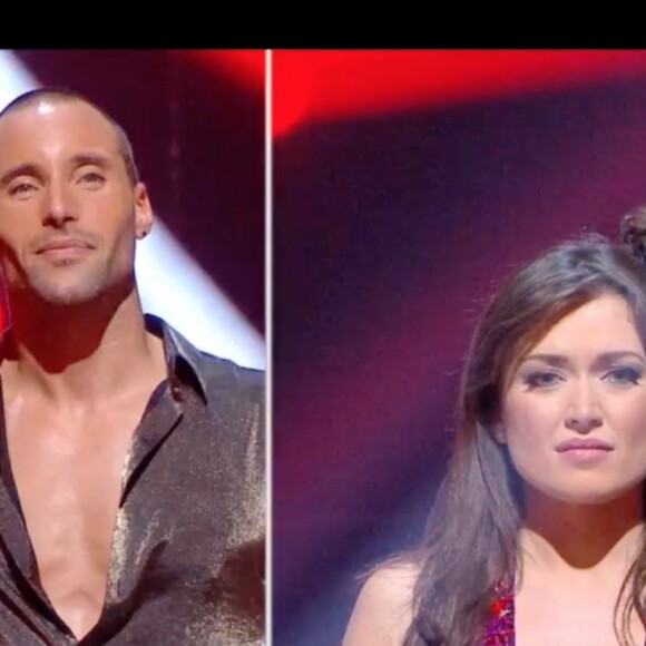 Elsa Esnoult et Anthony Colette, éliminés face à Sami El Gueddari et Fauve Hautot dans l'émission "Danse avec les stars 10". TF1. Le 16 novembre 2019.