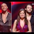 Elsa Esnoult et Anthony Colette, éliminés face à Sami El Gueddari et Fauve Hautot dans l'émission "Danse avec les stars 10". TF1. Le 16 novembre 2019.