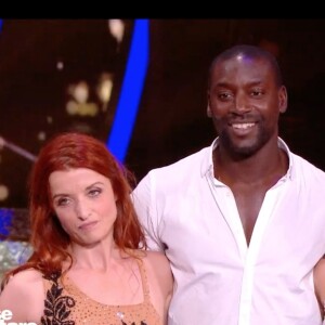 Ladji Doucouré, Inès VanDamme et Aude dans l'émission "Danse avec les stars 10". TF1. Le 16 novembre 2019.