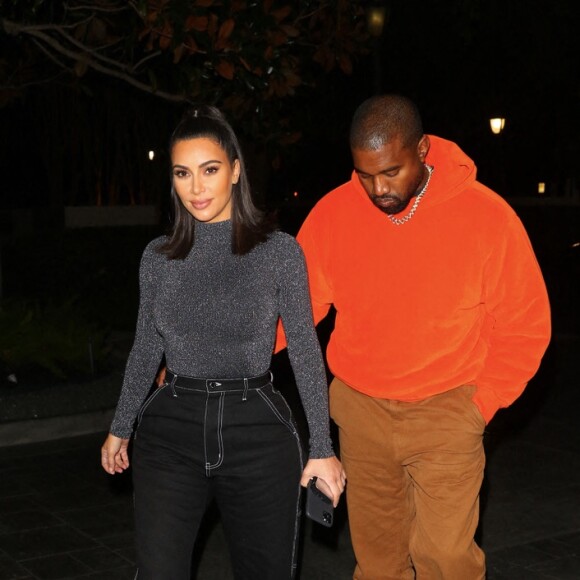 Kim Kardashian et Kanye West à Houston. Le 16 novembre 2019.