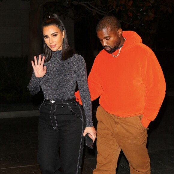 Kim Kardashian et Kanye West à Houston. Le 16 novembre 2019.