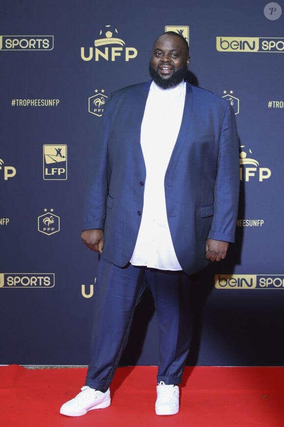 Issa Doumbia au photocall de la 28ème cérémonie des trophées UNFP (Union nationale des footballeurs professionnels) au Pavillon d'Armenonville à Paris, France, le 19 mai 2019.
