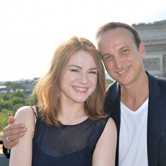 Exclusif - Michel Ferracci et sa femme Emilie Dequenne au cocktail pour l'ouverture de la 8ème édition du Champs-Élysées film festival (CEFF) sur la terrasse Publicis à Paris, France, le 18 juin 2019. © Veeren/Bestimage