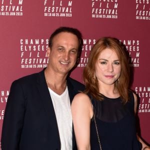 Michel Ferracci et sa femme Emilie Dequenne au photocall lors de l'ouverture de la 8ème édition du Champs-Élysées film festival (CEFF) au Cinéma Publicis à Paris, France, le 18 juin 2019. © Federico Pestellini/Panoramic/Bestimage