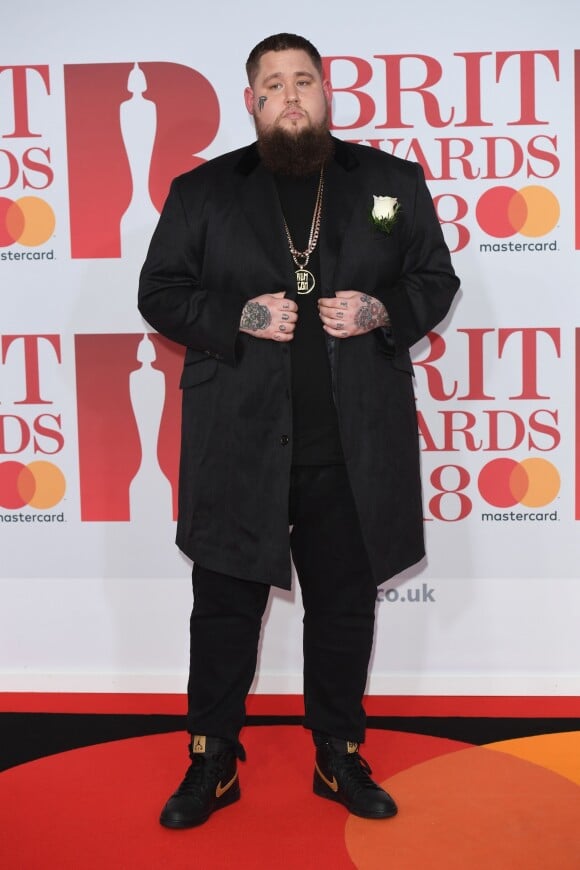 Rag'n'Bone Man lors de la soirée des 38ème Brit Awards à l'O2 Arena à Londres le 21 février 2018.
