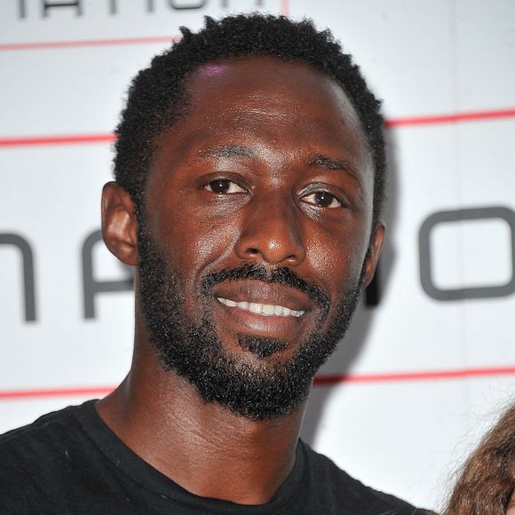 Thomas NGijol pose dans les salons de Bercy avant d'assister au concert de Beyonce a Paris, France le 25 avril 2013.
