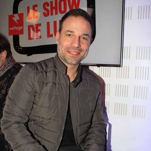 Mario Barravecchia (Star Academy 1) lors de l'émission "Le Show de Luxe" sur la Radio Voltage à Paris, France, le 12 février 2019. © Philippe Baldini/Bestimage