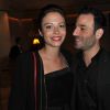 Dounia Coesens et Mario Barravecchia (Star Academy 1) - Sortie des artistes apres la remise des Prix Romy Schneider et Patrick Dewaere a l'hotel Hyatt a Paris, le 11 mars 2013.