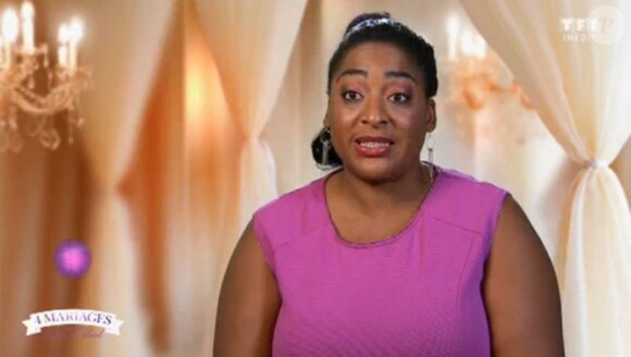Cynthia dans "4 mariages pour 1 lune de miel", le 19 novembre 2019, sur TF1