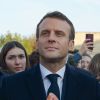 Le président Emmanuel Macron inaugure le nouveau pôle universitaire de la Citadelle et échanges avec des étudiants à l'Université de Picardie Jules Vernes à Amiens le 21 novembre 2019. © Isa Harsin / Pool / Bestimage