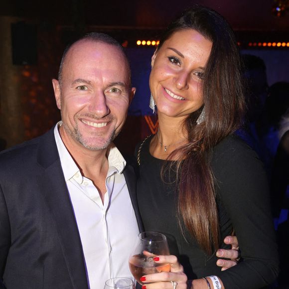 Pascal Soetens et sa compagne Charlotte lors de la soirée de lancement des vins et du parfum "L'Ogre" de Jean-Marie Bigard, au Manko a Paris, France le 28 Octobre 2019