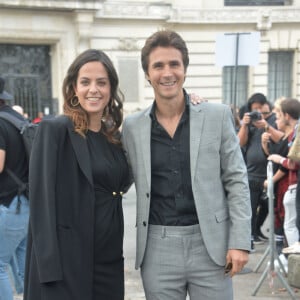 Anouchka Delon enceinte et son compagnon Julien Dereims - Arrivées au défilé Elie Saab "Collection Prêt-à-Porter Printemps/Eté 2020" lors de la Fashion Week de Paris (PFW), le 28 septembre 2019. © Veerren Ramsamy - Christophe Clovis / Bestimage