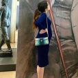 Anouchka Delon, enceinte, découvre l'exposition  Huysmans, de Degas à Grünewald, au Musée d'Orsay, à Paris, le 24 novembre 2019.  