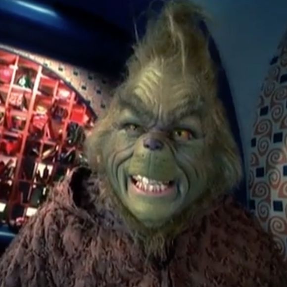 Jim Carrey dans la bande-annonce du film "Le Grinch", de Ron Howard. 2000.