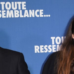 Anouchka Delon (enceinte) et son compagnon Julien Dereims - Avant-première du film "Toute ressemblance..." au cinéma UGC Ciné Cité Les Halles à Paris, le 25 novembre 2019. © Coadic Guirec/Bestimage