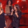 Jenifer, sensuelle en noir dans "The Voice 8", le 25 mai 2019 sur TF1.