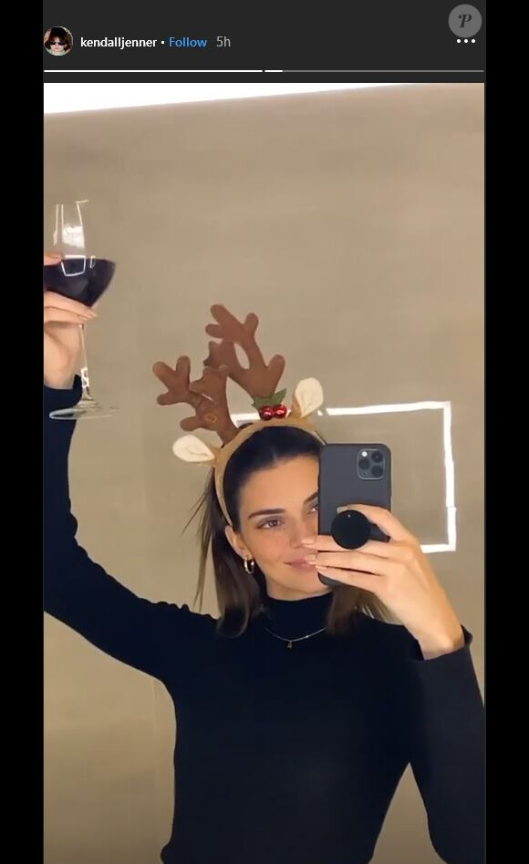 Kendall Jenner fête Thanksgiving en famille. Le 28 novembre 2019.