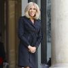 Brigitte Macron reçoit Lalla Malika Issoufou, la femme du président du Niger, au palais de l'Elysée à Paris le 9 octobre 2019. © Gwendoline Le Goff / Panoramic / Bestimage