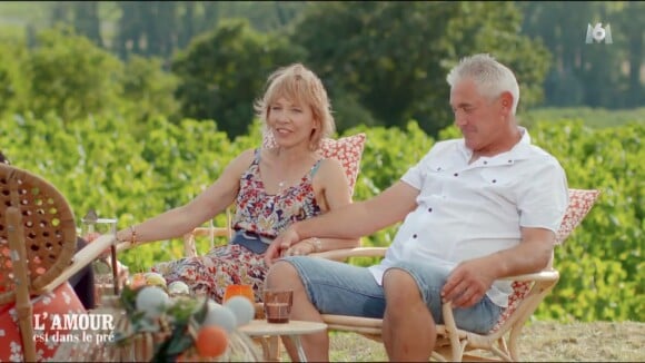 Jean-Michel et Christine lors du bilan de "L'amour est dans le pré 2019" sur M6. Le 2 décembre 2019.