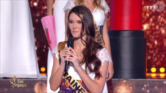Miss Aquitaine : Justine Delmas - Élection de Miss France 2020 sur TF1, le 14 décembre 2019.