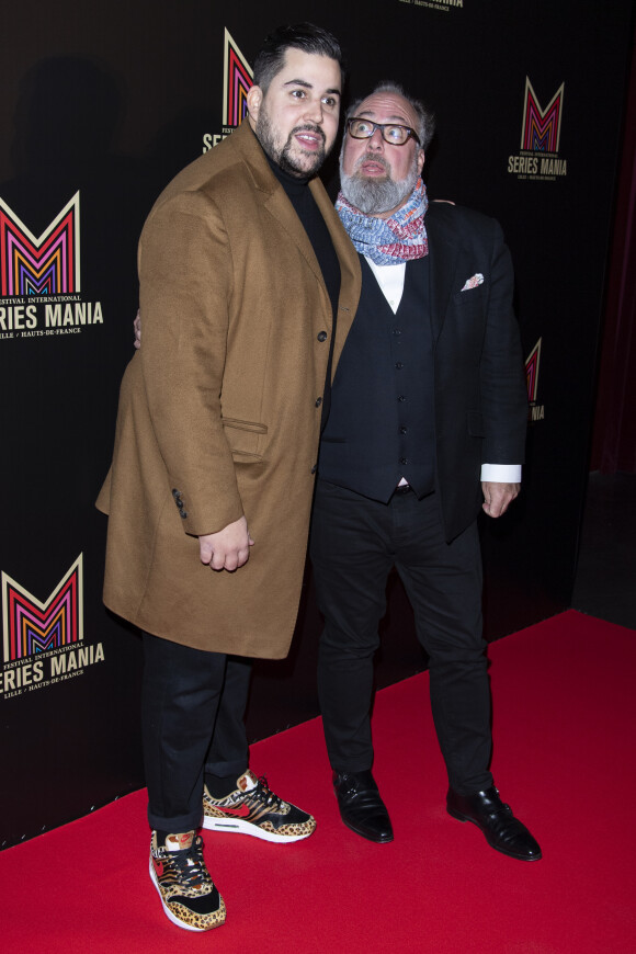 Artus et Alex Berger assistent au dîner de Gala du Festival Series Mania au Musée des Arts Forains à Paris le 2 décembre 2019. © Pierre Perusseau - Rachid Bellak / Bestimage