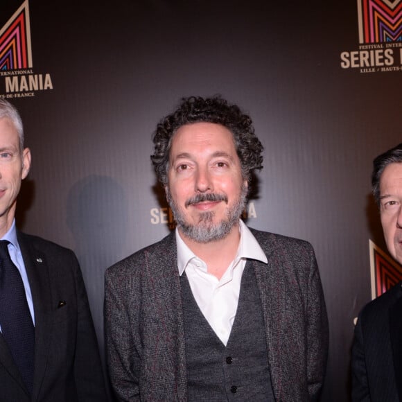 Franck Riester, Guillaume Gallienne et Gilles Pélisson assistent au dîner de Gala du Festival Series Mania au Musée des Arts Forains à Paris le 2 décembre 2019. © Pierre Perusseau - Rachid Bellak / Bestimage