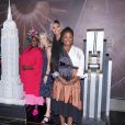 Danielle Brooks, Laverne Cox, Uzo Aduba, Piper Kerman, Laura Prepon et Dascho Polanco - Le casting de la série Netflix: Orange is the New Black, illumine l'Empire State Building à New York, le 26 juliet 2019.
