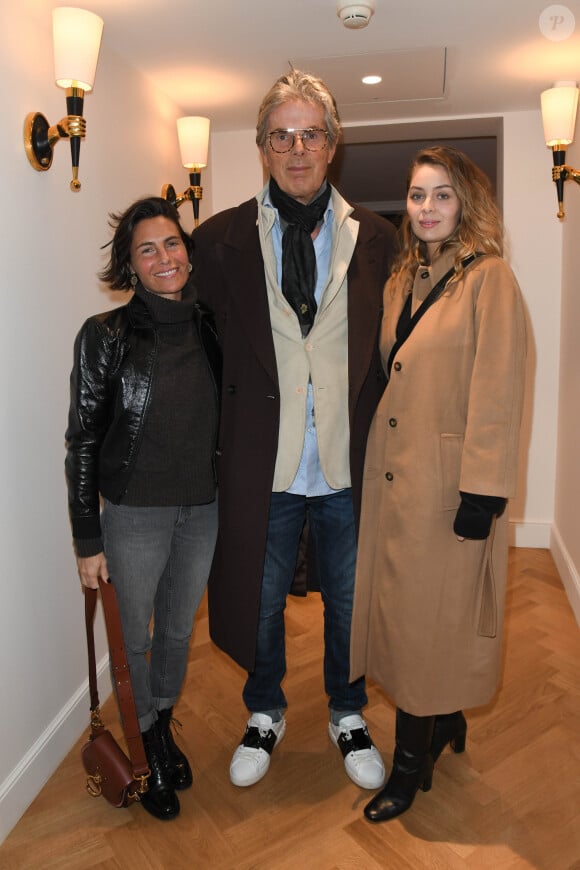 Alessandra Sublet, Dominique Desseigne et Marie-Ange Casta - Inauguration de la Suite Harcourt de l'Hôtel Barrière Le Fouquet's à Paris le 26 novembre 209. © Coadic Guirec/Bestimage