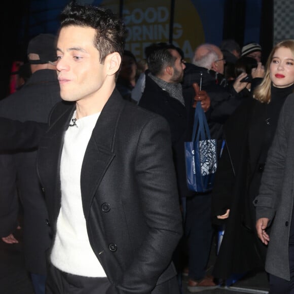 Rami Malek - Les acteurs du nouveau James Bond 'No Time To Die' arrivent dans les studios de l'émission 'Good Morning America' à New York, le 4 décembre 2019. 04/12/2019 - New York