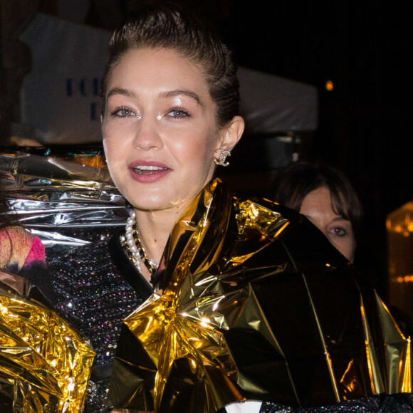 Les top models Gigi Hadid et Mona Tougaard ont participé au défilé Chanel Métiers d'Art et assisté au dîner de l'after-show. Paris, le 4 décembre 2019.